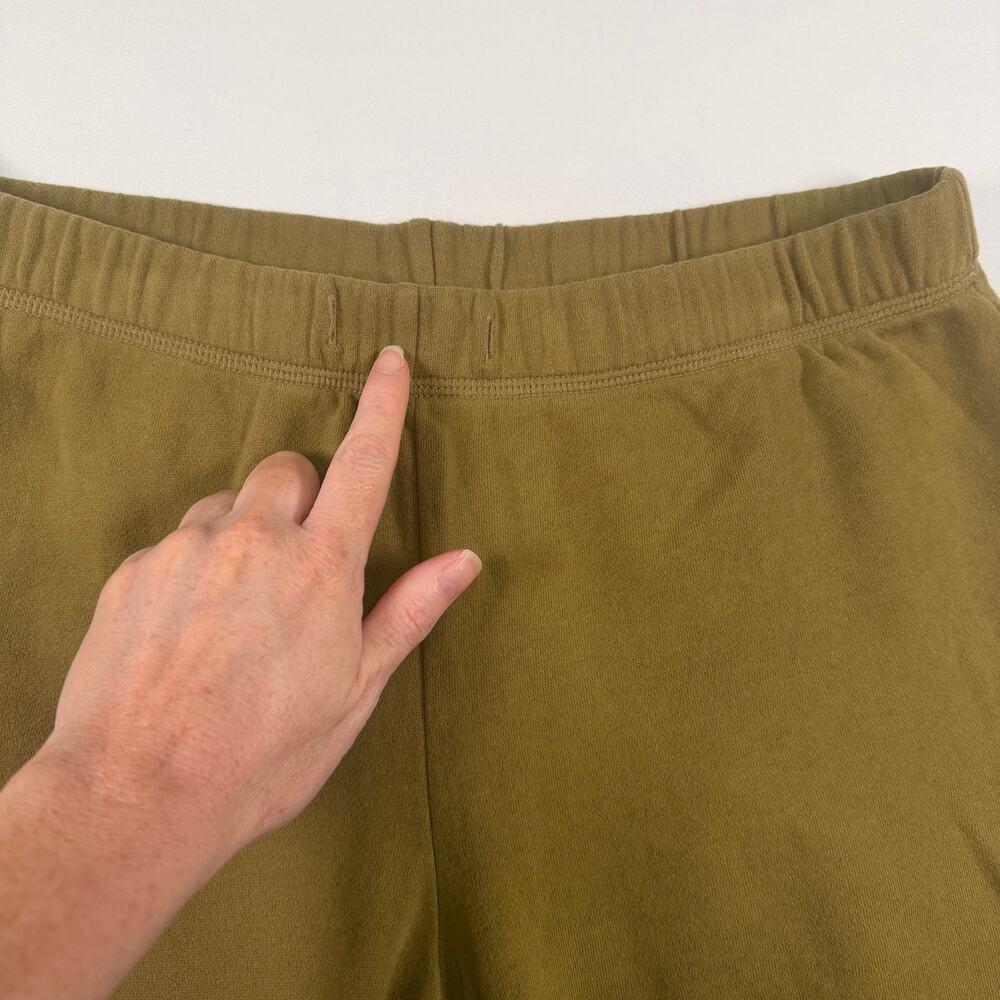 Life Is Good Women’s S Pull On Sweatpants Cotton Blend Green Wide Leg Athleisure - Picture 5 of 7